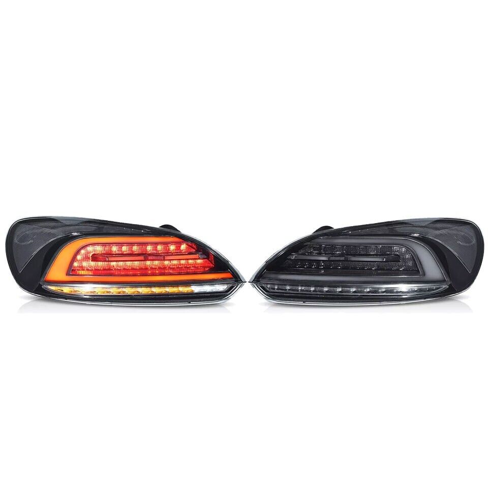 PAIR SEQUENTIAL SMOKED LED REAR TAIL LIGHTS LIGHT LAMP FOR VW SCIROCCO MK3 2009+