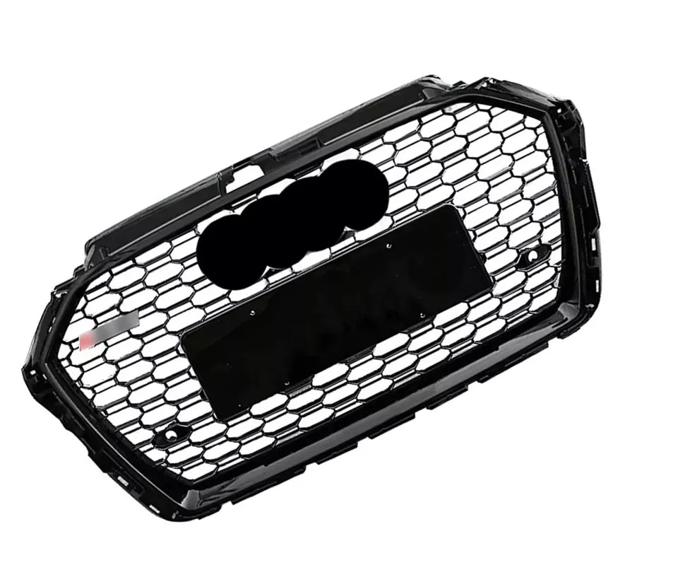 RS3 STYLE HONEYCOMB MESH FRONT GRILLE FOR AUDI A3/S3 8V FACELIFT GLOSS 2016-2019