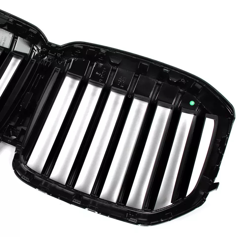 FOR BMW X7 G07 MP STYLE FRONT SINGLE SLAT KIDNEY GRILL GRILLE GLOSS BLACK