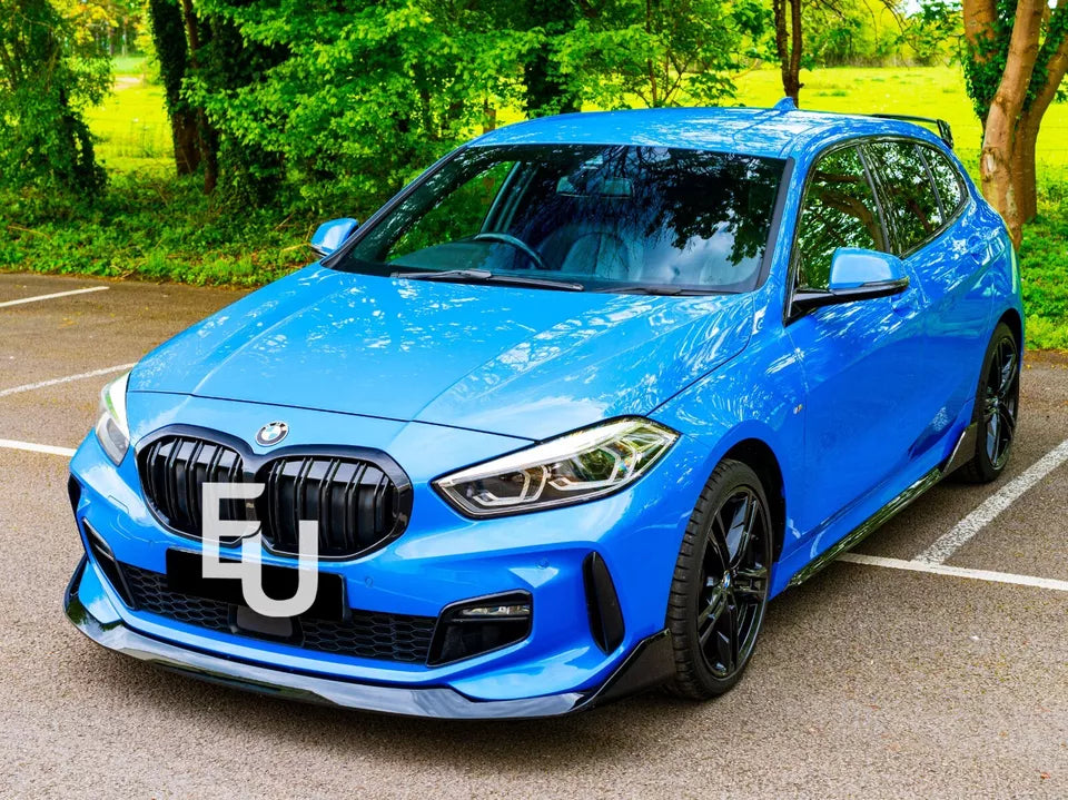 FOR BMW 1 SERIES F40 M SPORT FRONT SPLITTER SPOILER LIP GLOSS BLACK 19+
