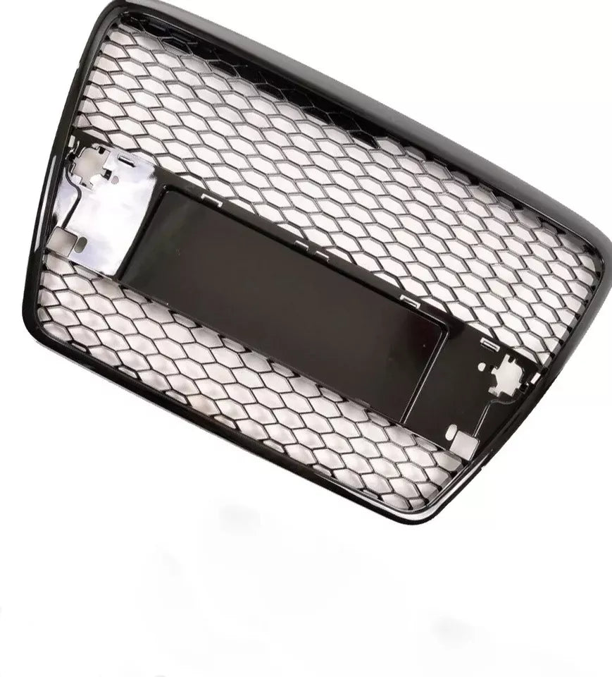 RS6 STYLE HONEYCOMB SPORT BADGELESS BLACK GRILL GRILLE FOR AUDI A6 C6 4F 04-11
