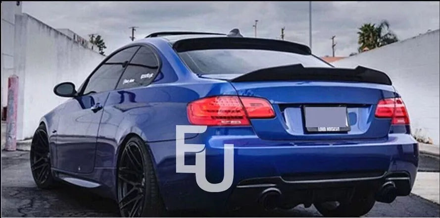REAR TRUNK ROOF SPOILER LIP FOR BMW E92 3 SERIES COUPE M SPORT 05-13 GLOSS BLACK