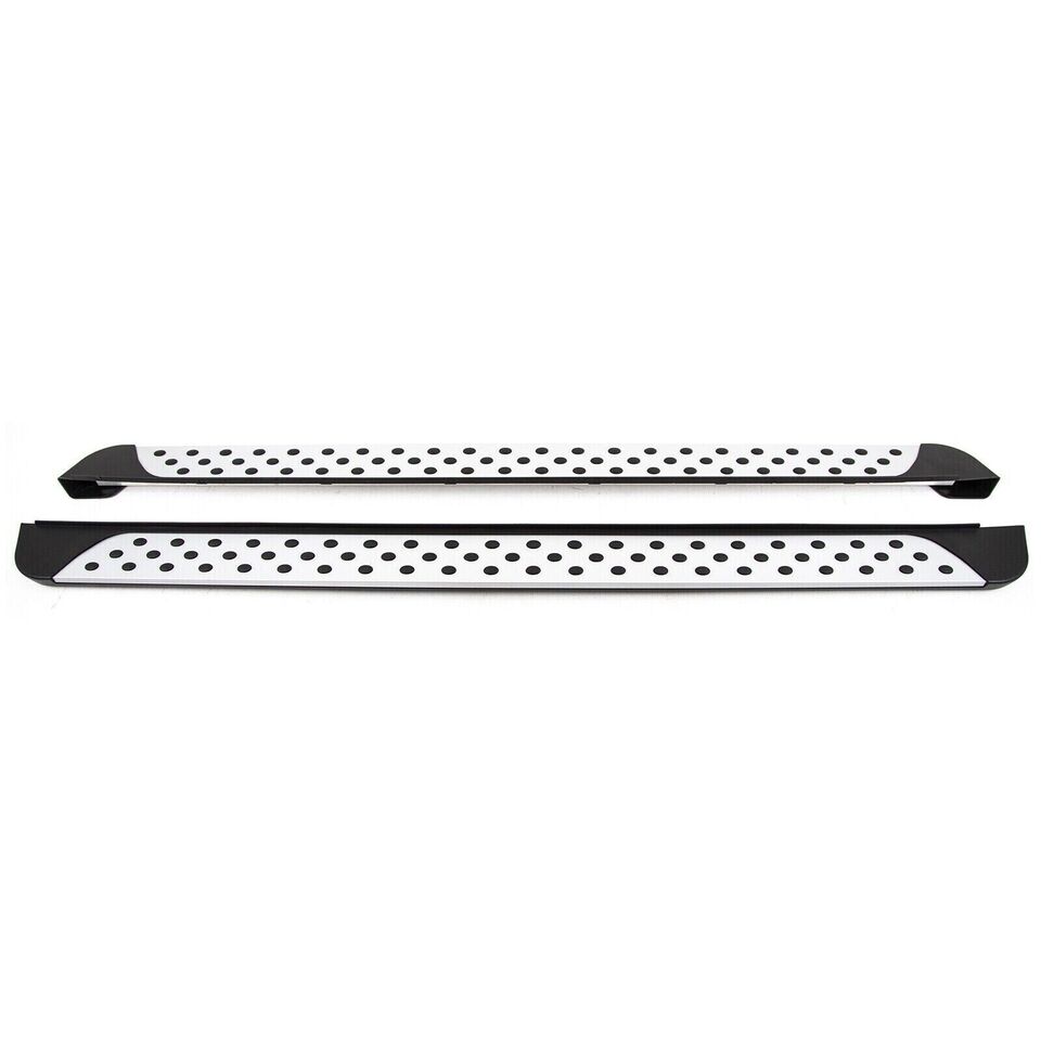 FOR NISSAN QASHQAI J11 SIDE STEPS RUNNING BOARDS SILVER NEW STYLE PAIR 2015+