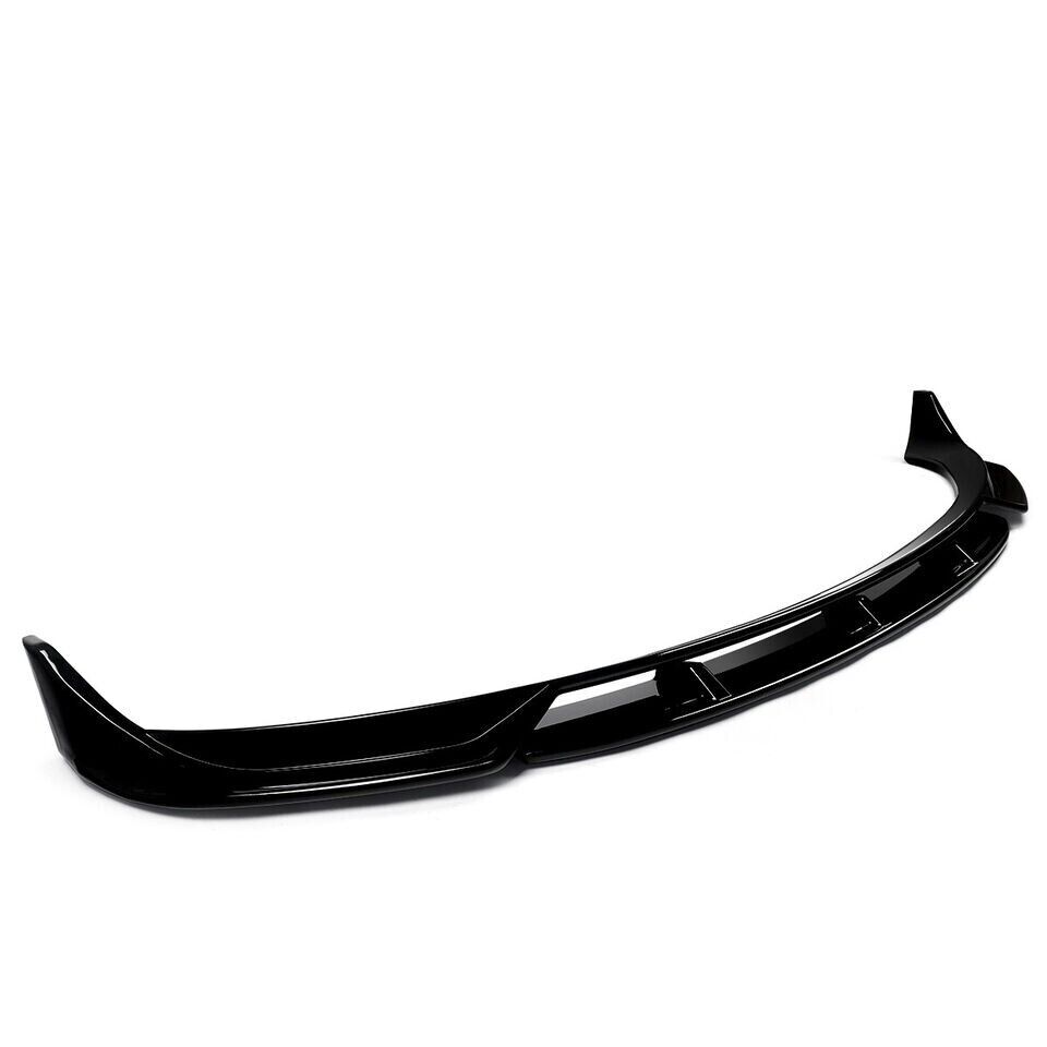 FOR TESLA MODEL 3 FRONT BUMPER SPLITTER LIP SPOILER VALANCE GLOSS BLK 2017-2021