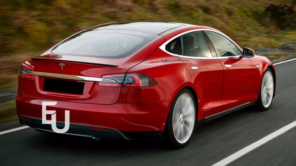 FOR TESLA MODEL S SEDAN 12-2023 GLOSS BLACK REAR TRUNK BOOT LIP SPOILER WING LIP