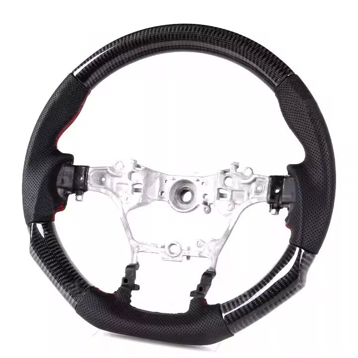 FOR TOYOTA REVO HILUX 4X4 2015 ONWARD REAL CARBON FIBER LEATHER STEERING WHEEL