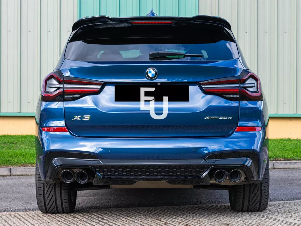 REAR ROOF SPOILER WING FOR BMW X3 X3M G01 M SPORT 2017+ GLOSS BLACK