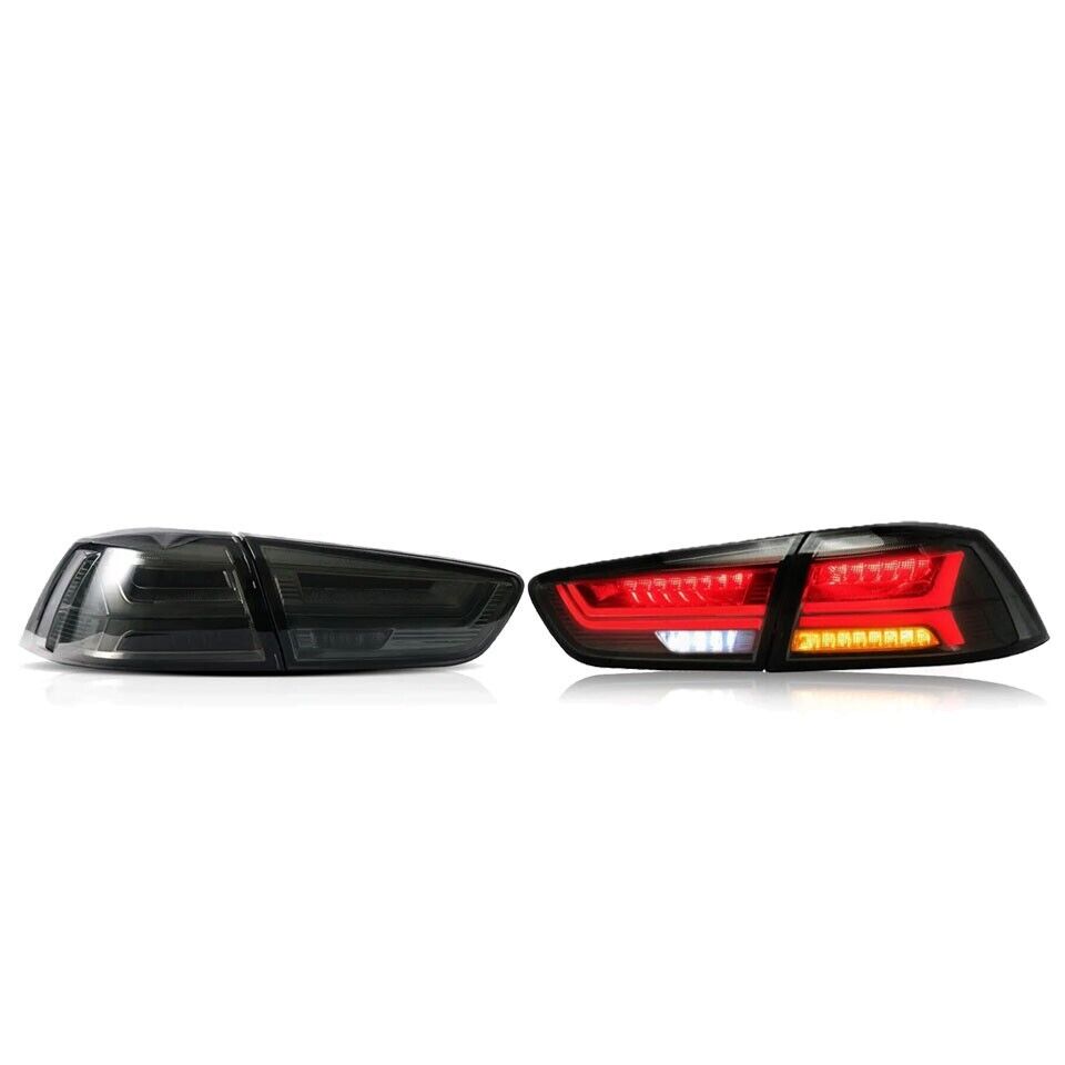 Smoked LED Rear Tail Light Lamp Assembly for Mitsubishi Lancer / EVO X 2008–2017