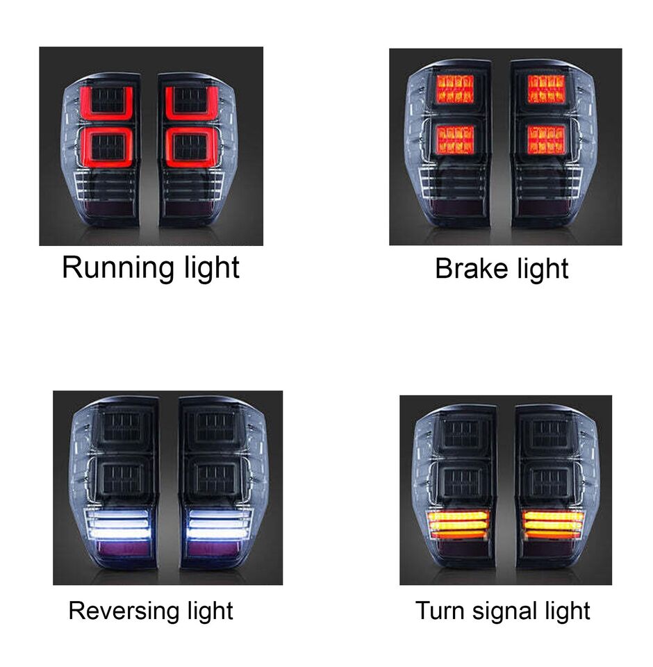 L+R PAIR LED TAIL LIGHTS FOR FORD RANGER T6 T7 T8 W/SEQUENTIAL SIGNAL 2012-2021