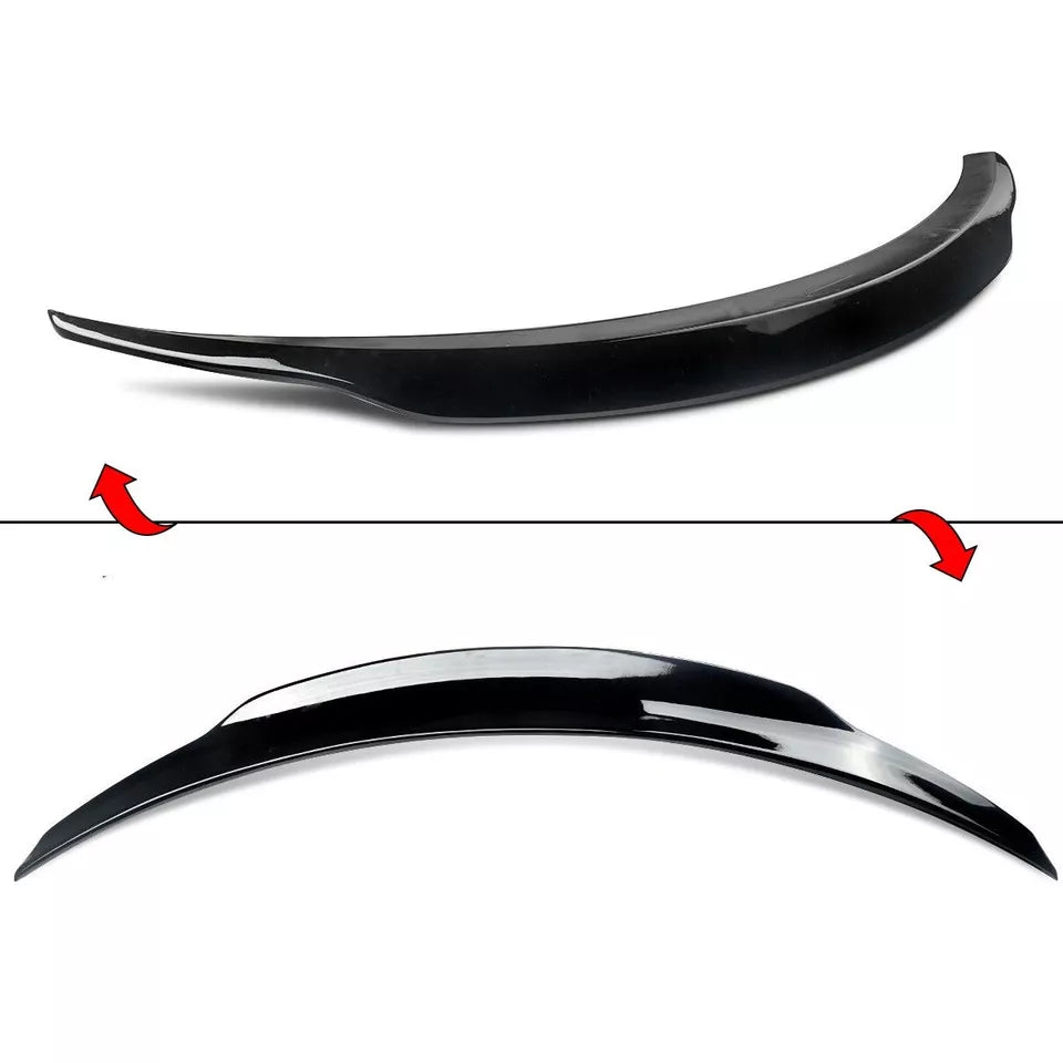MERCEDES C CLASS C205 COUPE AMG REAR BOOT SPOILER PSM STYLE GLOSS BLACK 15+