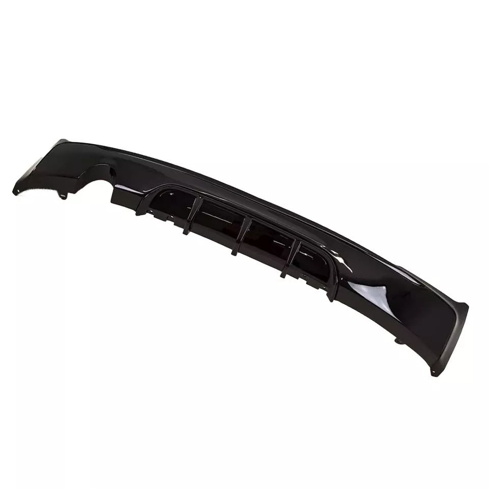 MP STYLE REAR BUMPER DIFFUSER LIP SINGLE OUTLET FOR BMW 2 SERIES F22 F23 14-21