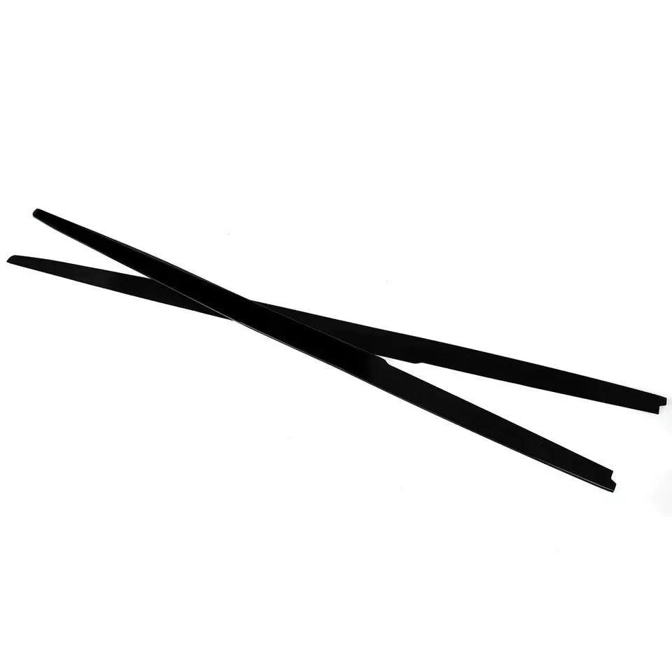 FOR BMW 5 SERIES E60 E61 M5 2004-10 SIDE SKIRT EXTENSION BLADES MP STYLE BLACK
