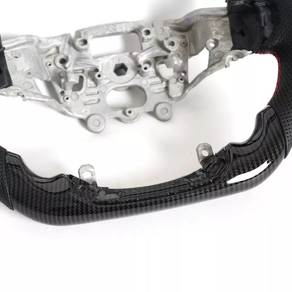 FOR FORD RANGER RAPTOR PY MK4 REAL CARBON FIBER LEATHER STEERING WHEEL 2023 ON