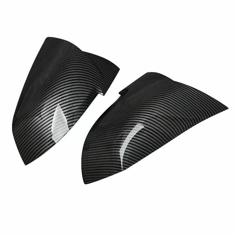 2x Carbon Fiber Wing Mirror Cover Cap For BMW F20 F21 F22 F30 F31 F32 F36 X1 E84