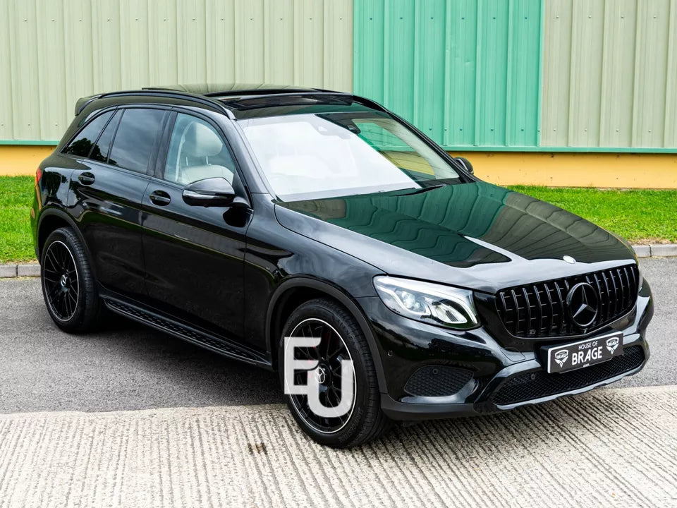 FOR MERCEDES BENZ GLC X253 & COUPE C253 15-22 SIDE STEPS RUNNING BOARD ALL BLACK