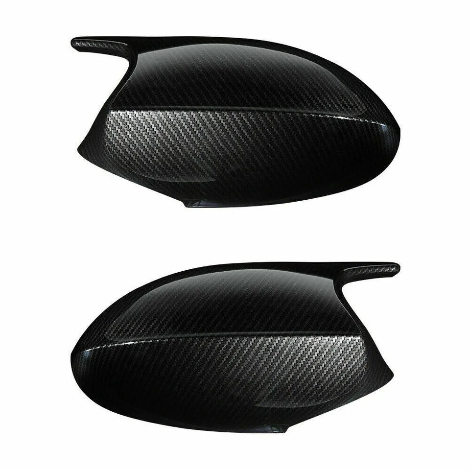 CARBON FIBER WING MIRROR COVER CAPS FOR BMW E90 E92 E93 E81 E87 05-07 PRE-LCI