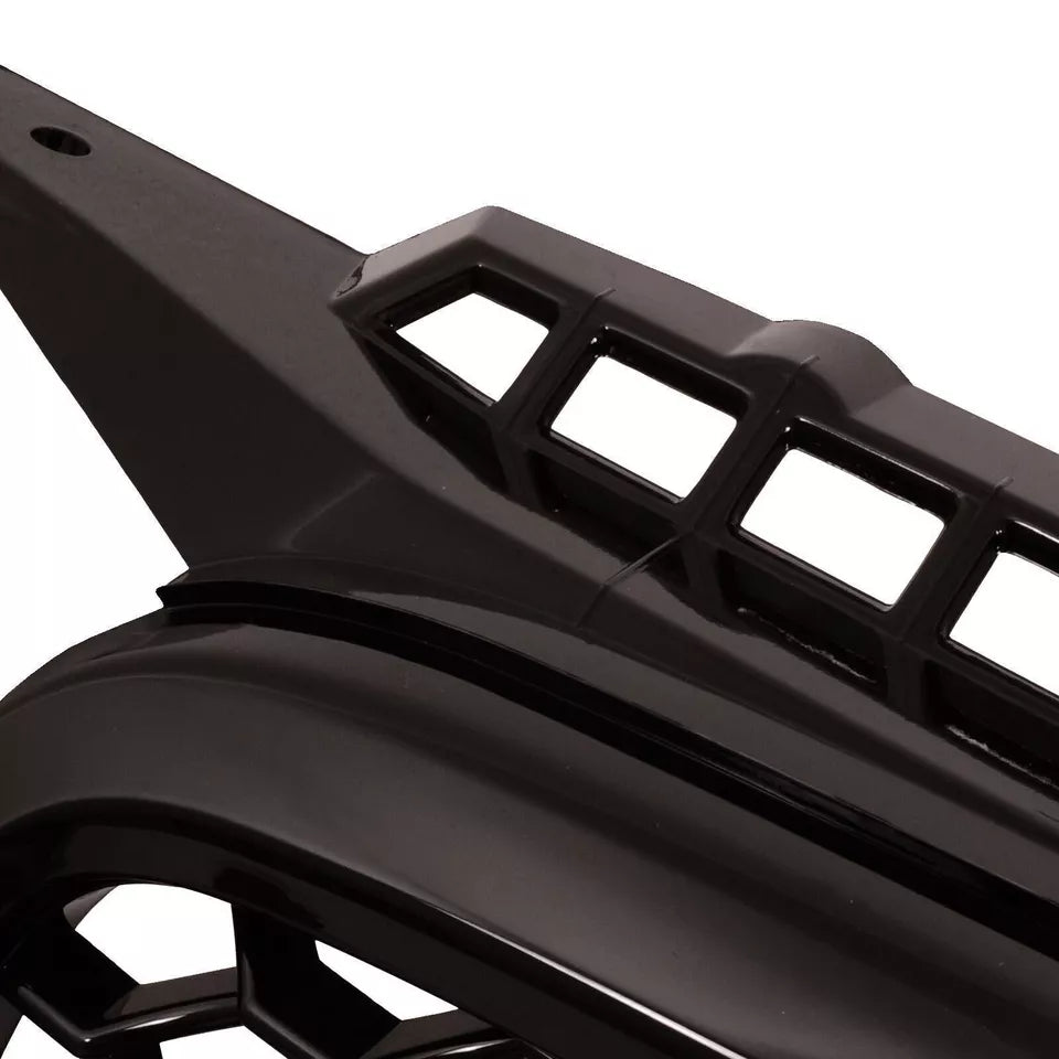 FOR AUDI A3 8P 8PA 04-07 RS STYLE GLOSS BLACK HONEYCOMB RADIATOR BUMPER GRILLE