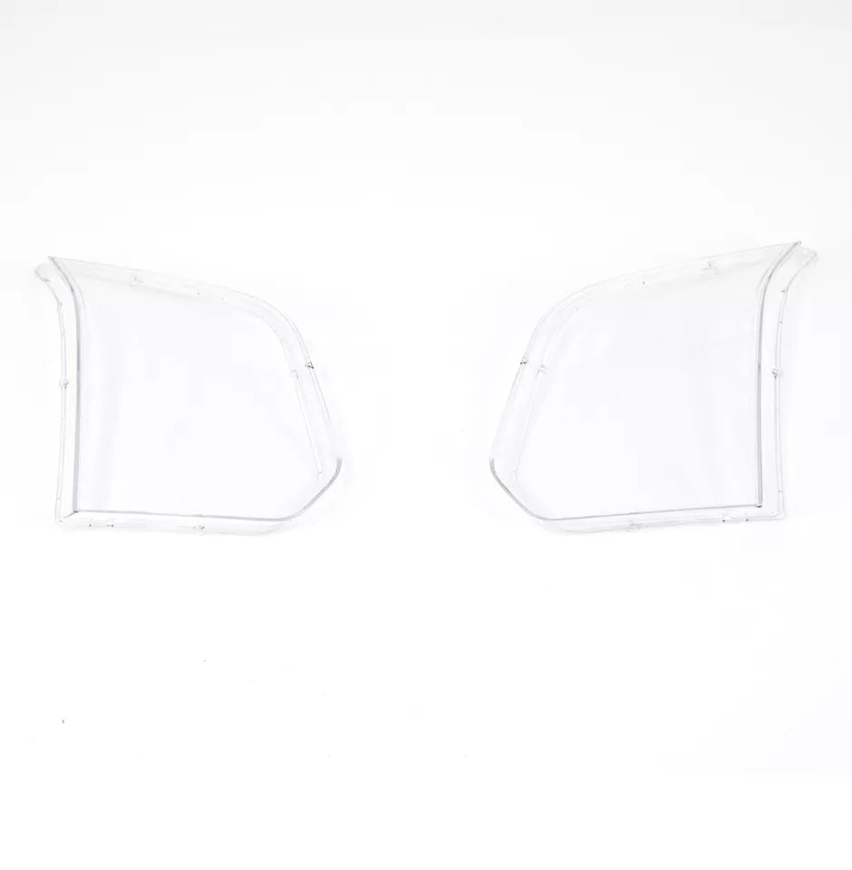 FOR FORD TRANSIT MK7 FACELIFT PAIR LEFT RIGHT CLEAR HEADLIGHT LENS LAMP COVER