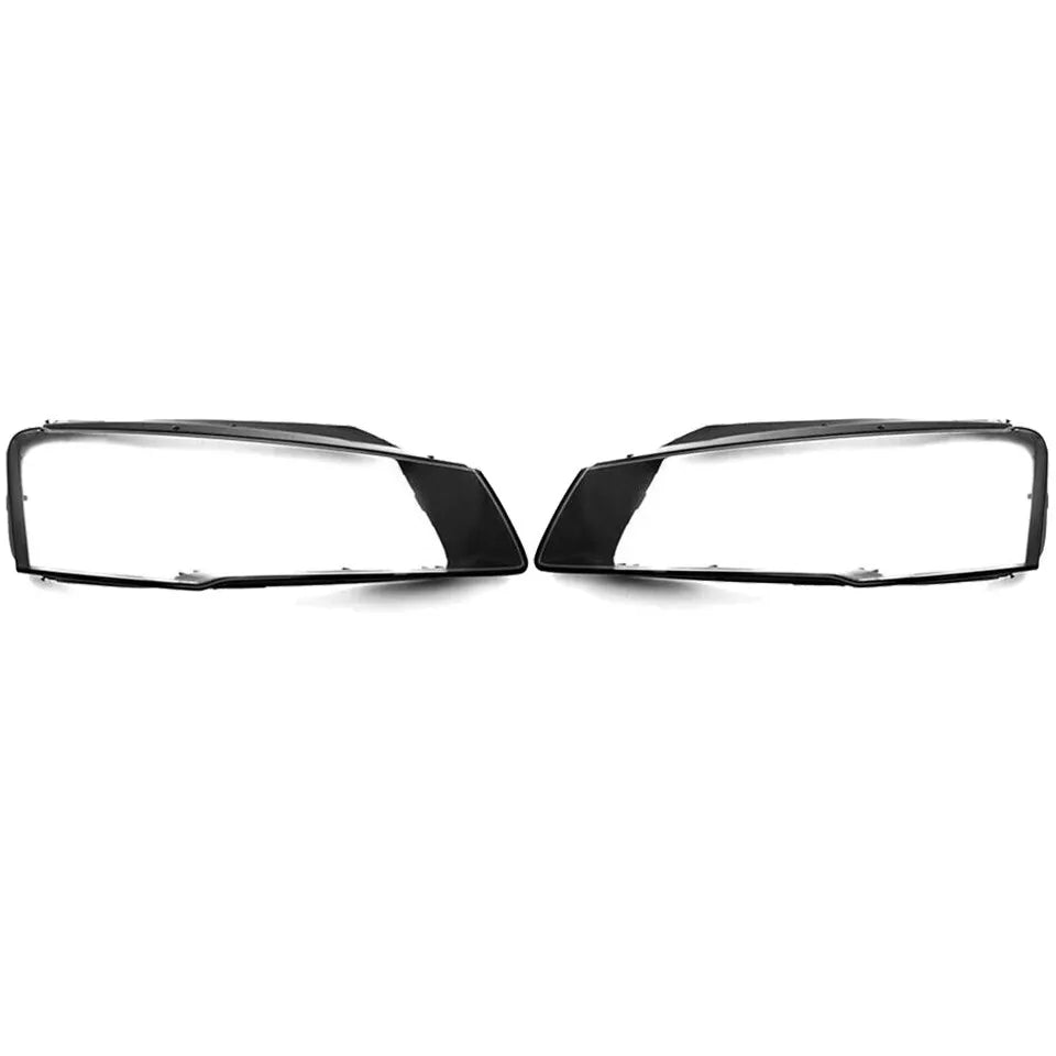 FOR AUDI A8 D4 LEFT RIGHT SIDE PAIR FRONT HEADLIGHT HEADLAMP LENS COVER 14-17