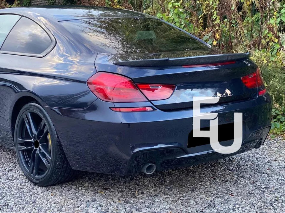 FOR BMW 6 SERIES M6 F13 GLOSS BLACK REAR HIGH KICK DUCKTAIL PSM SPOILER BOOT
