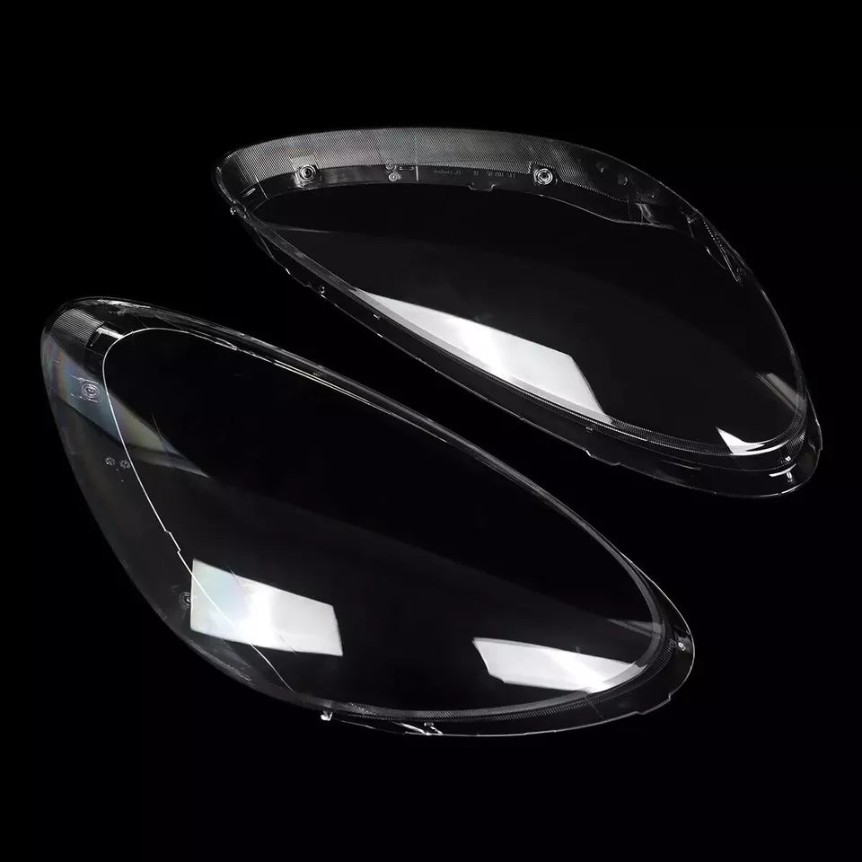 2x HEADLIGHT CLEAR LENS LAMPSHADE COVERS FOR PORSCHE CAYENNE 958 2011-2014