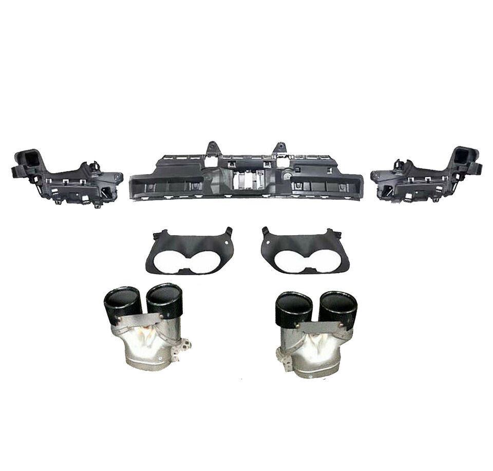 FOR MERCEDES GLC X253 SUV AMG GLC43 STYLE REAR DIFFUSER & BLACK TAILPIPES 2016+