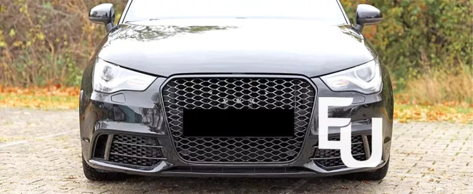 FOR AUDI A1 8X S LINE S1 2010-2015 FRONT GRILLE HONEYCOMB GRILL RS1 STYLE BLACK