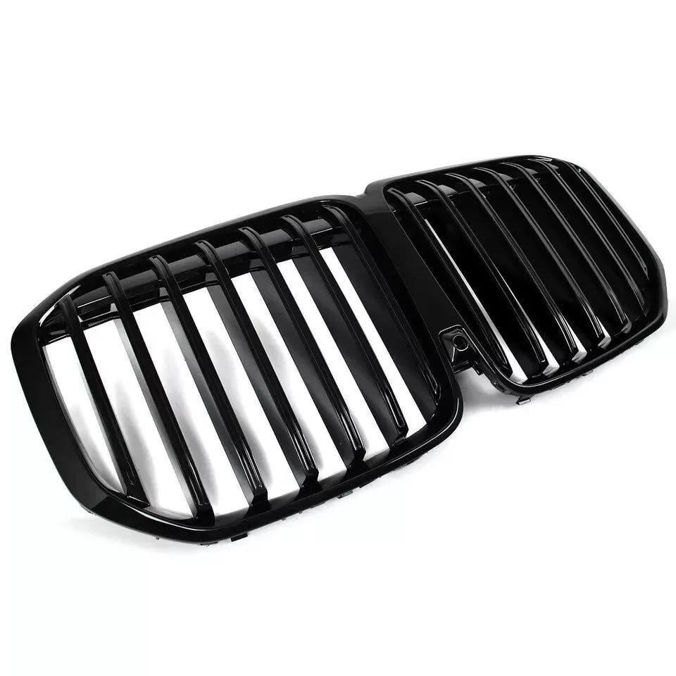 FOR BMW X7 G07 MP STYLE FRONT SINGLE SLAT KIDNEY GRILL GRILLE GLOSS BLACK