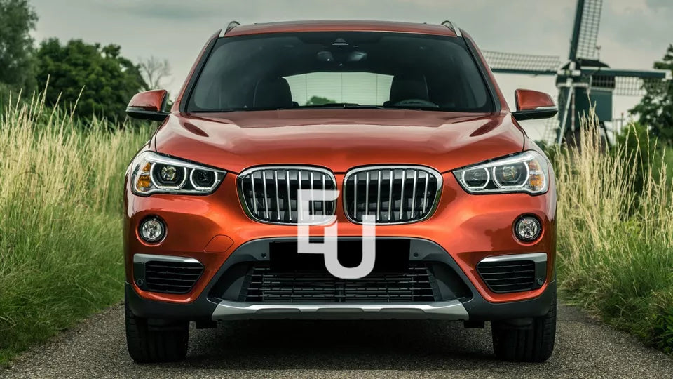 PAIR L+R SIDE FRONT HEADLIGHT LENS COVERS REPLACEMENT FOR BMW X1 F48 2016-2018