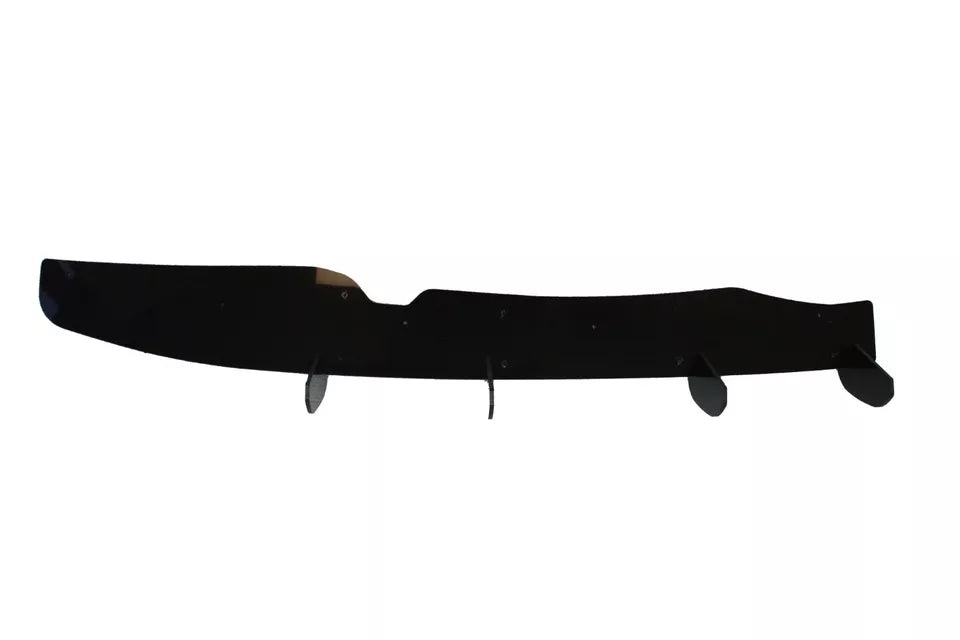 FOR VW POLO MK6 AW GTI R LINE REAR BLADE FIN DIFFUSER SPOILER GLOSS BLACK 2018+
