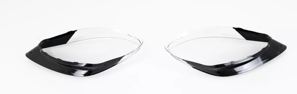 LEFT RIGHT SIDE PAIR HEADLIGHT LENS COVER LAMP FOR PORSCHE CAYENNE 958 2018-2022