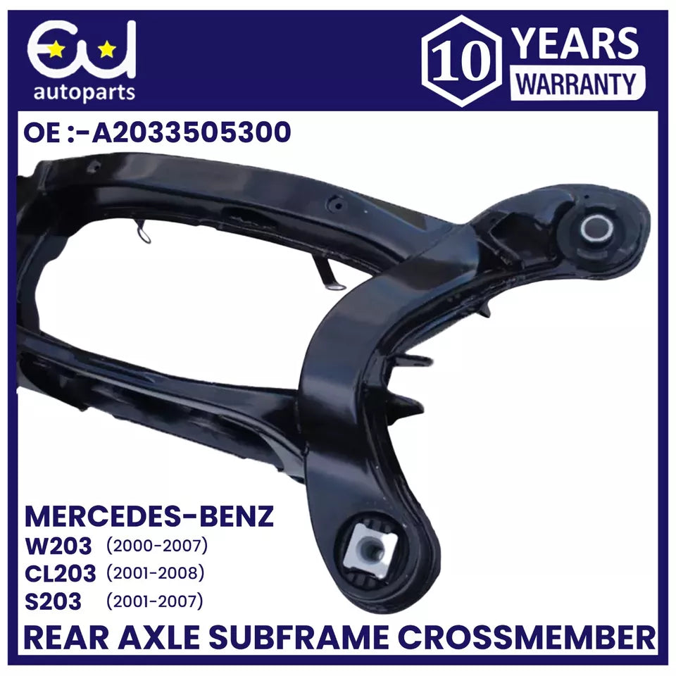 NEW REAR AXLE SUBFRAME CROSSMEMBER FOR MERCEDES C CLASS W203 2000-07 W/H BOLTS