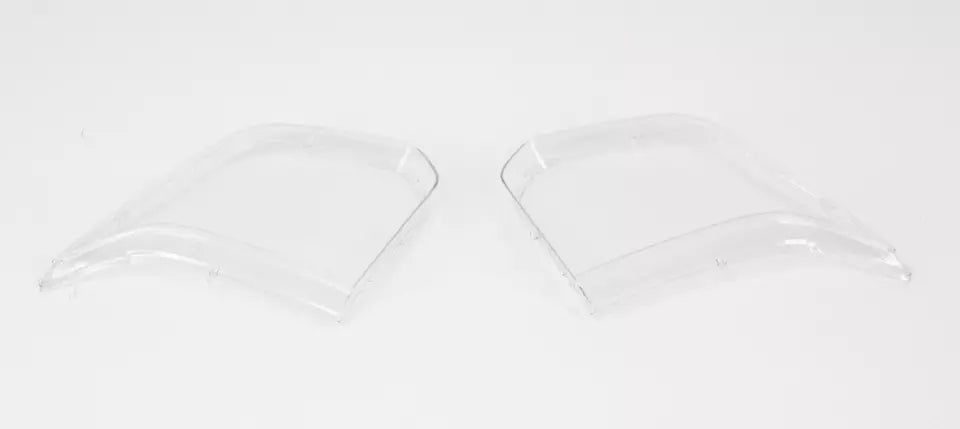 FOR FORD TRANSIT MK7 FACELIFT PAIR LEFT RIGHT CLEAR HEADLIGHT LENS LAMP COVER