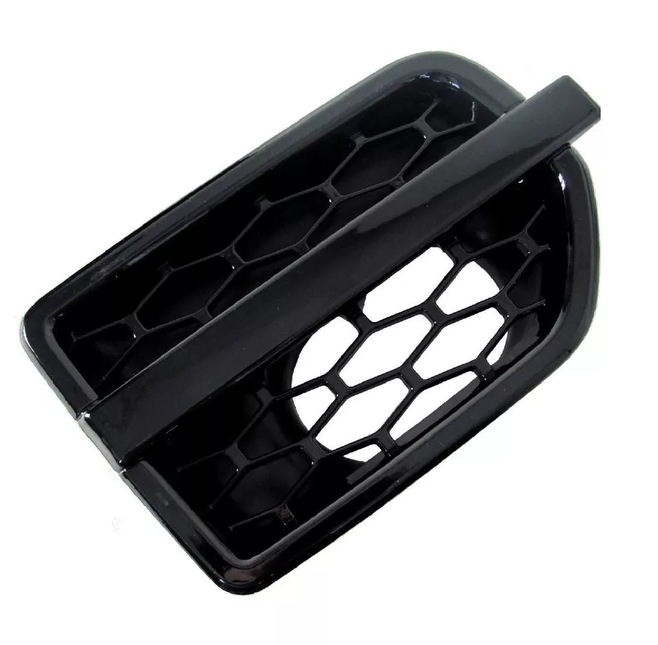 SIDE VENTS IN GLOSS BLACK FOR LAND ROVER DISCOVERY 4 L319 IV 2010-2016 PAIR