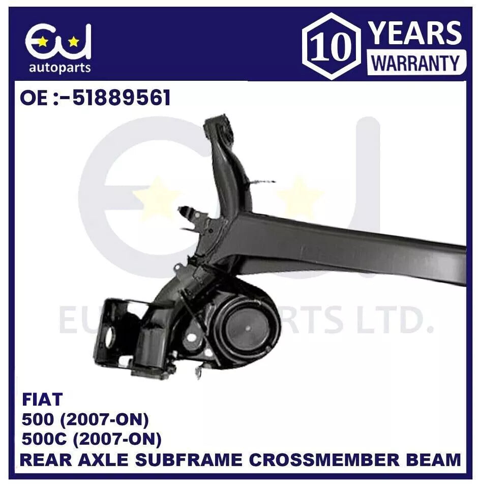 HEAVY DUTY REAR AXLE SUBFRAME FOR FORD KA 08-16 FIAT 500 4MM THICKER METAL