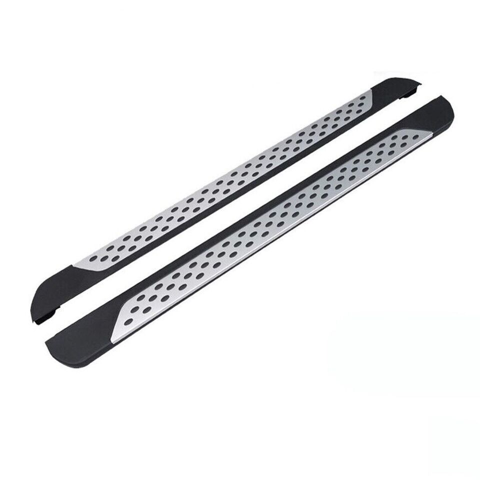 FOR NISSAN QASHQAI J11 SIDE STEPS RUNNING BOARDS SILVER NEW STYLE PAIR 2015+