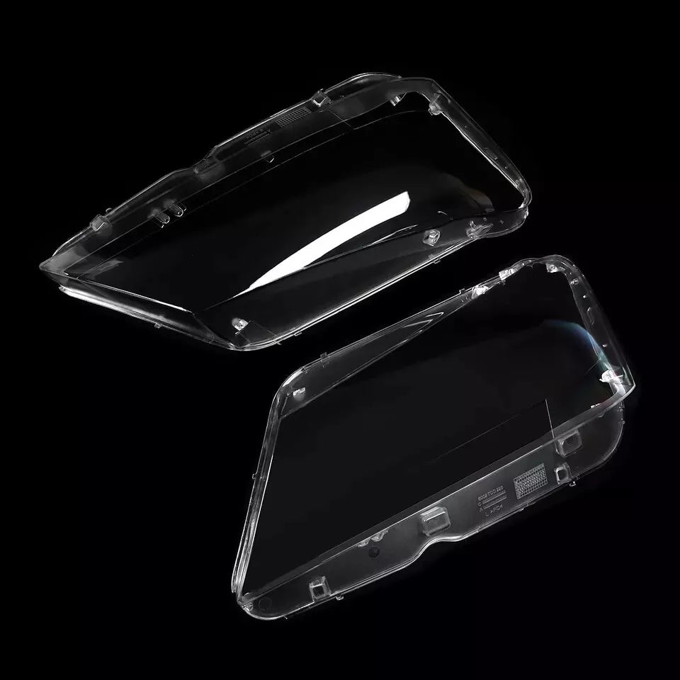 PAIR LEFT RIGHT L+R HEADLIGHT HEADLAMP LENS SHELL COVER FOR BMW X3 F25 2010-2013