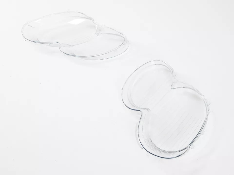 FOR MERCEDES SL R230 LEFT RIGHT SIDE PAIR HEADLIGHT LENS HEADLAMP COVER 2002-07