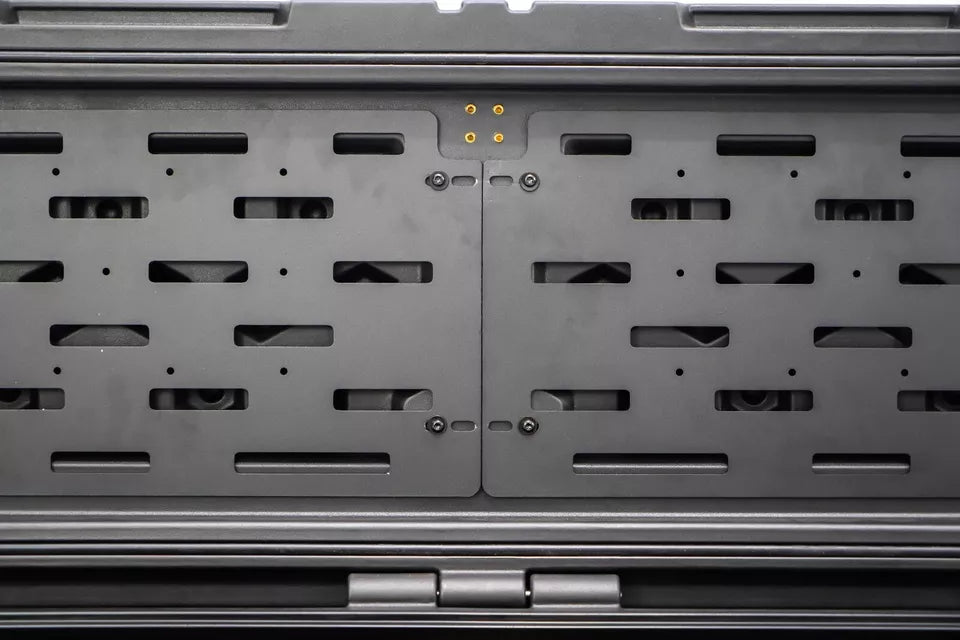 FOR CARGO TOOL STORAGE BOX INSIDE STEEL PLATE ROOF PLATFORM RACK RAILS BAR BLACK