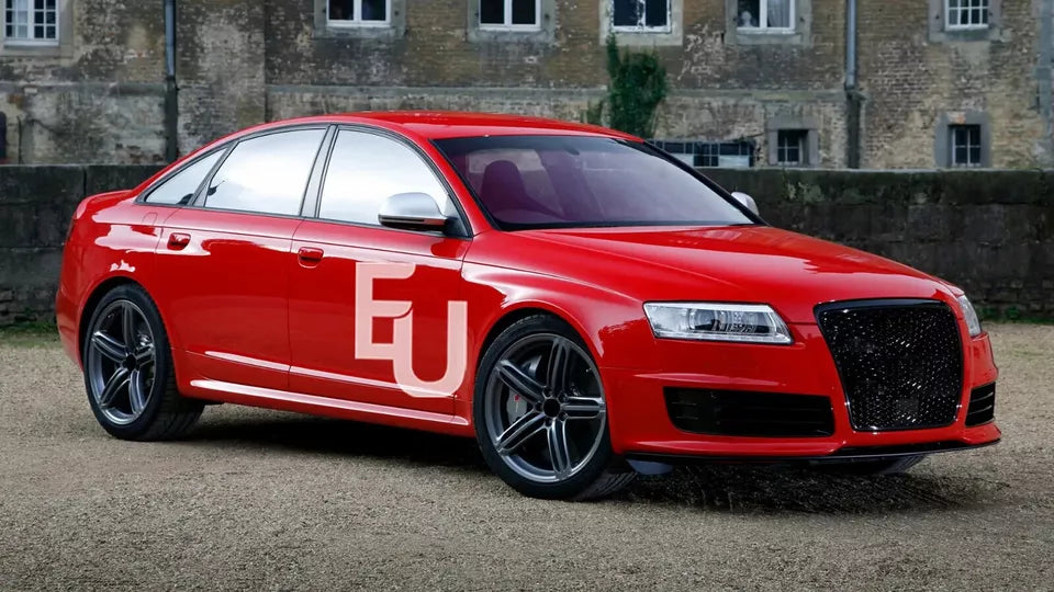 RS6 STYLE HONEYCOMB SPORT BADGELESS BLACK GRILL GRILLE FOR AUDI A6 C6 4F 04-11