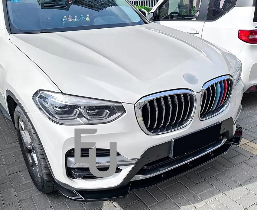 FOR BMW X3 G01 PRE-LCI STANDARD SE FRONT SPLITTER SPOILER LIP 18-21 GLOSS BLACK