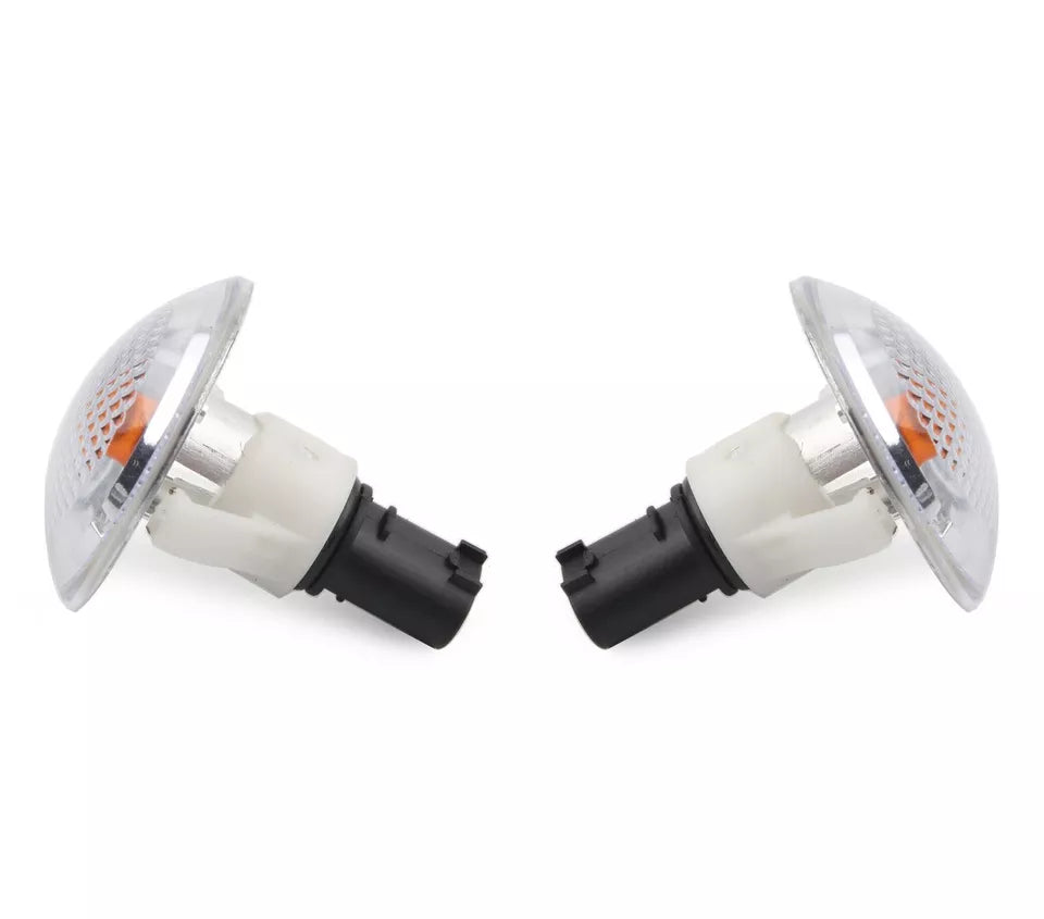 FOR RANGE ROVER L322 CLEAR SIDE WING REPEATER INDICATOR LAMP LIGHTS 2X XGB500020