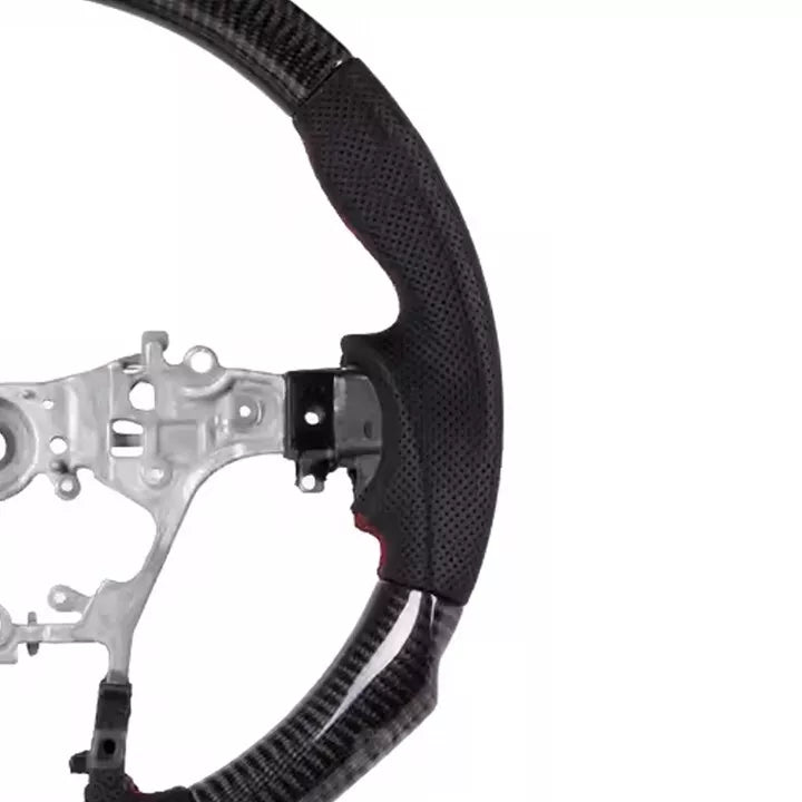 FOR TOYOTA REVO HILUX 4X4 2015 ONWARD REAL CARBON FIBER LEATHER STEERING WHEEL