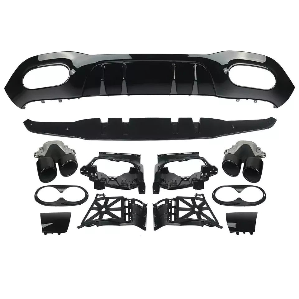 FOR MERCEDES A CLASS W177 A45 BODYKIT FRONT SPLITTER REAR DIFFUSER ROOF SPOILER