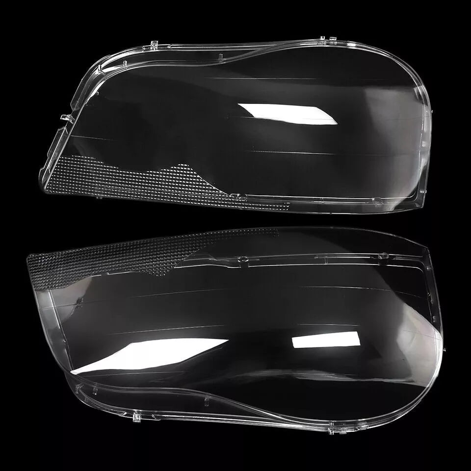 FOR VOLVO XC90 MK1 FRONT HEADLIGHT LAMP LENS COVER LEFT RIGHT SIDE PAIR 04-2013