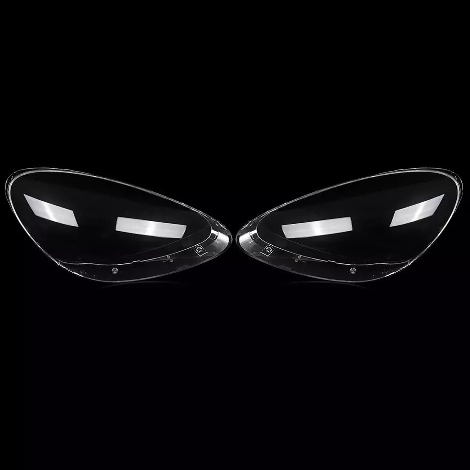2x HEADLIGHT CLEAR LENS LAMPSHADE COVERS FOR PORSCHE CAYENNE 958 2011-2014