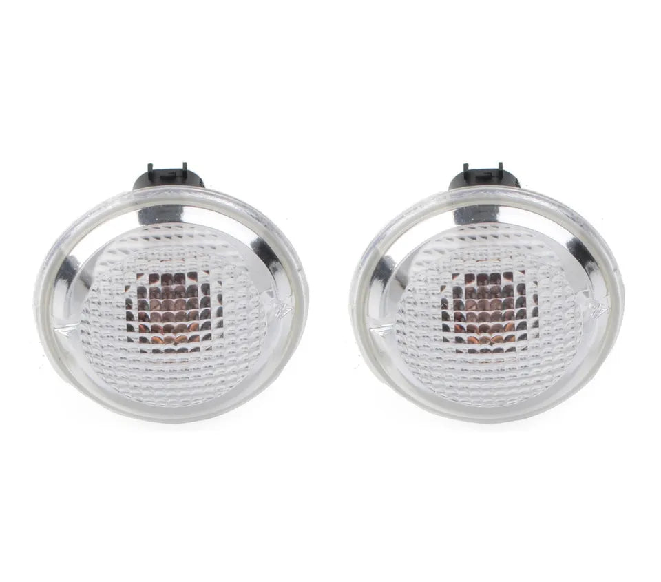 FOR RANGE ROVER L322 CLEAR SIDE WING REPEATER INDICATOR LAMP LIGHTS 2X XGB500020