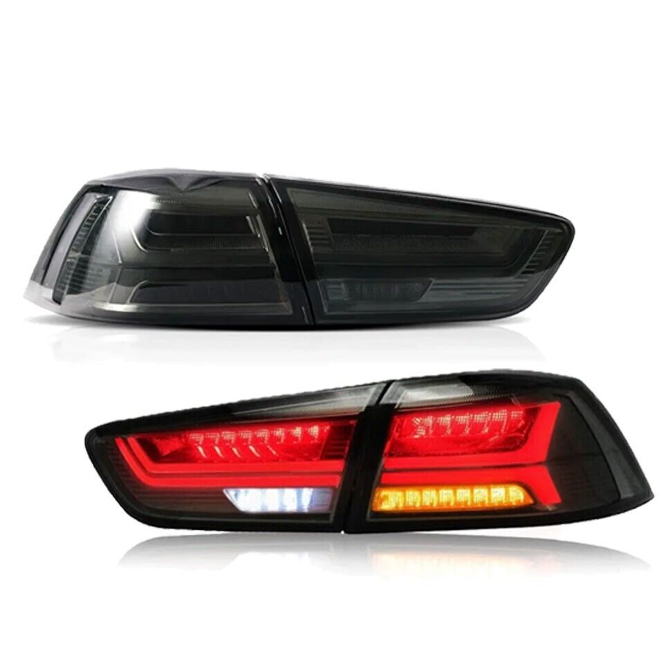 Smoked LED Rear Tail Light Lamp Assembly for Mitsubishi Lancer / EVO X 2008–2017