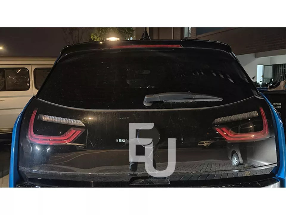 FOR BMW I3 SERIES I01 REAR ROOF WING LIP BOOT DIFFUSER SPOILER GLOSS BLACK 18-22