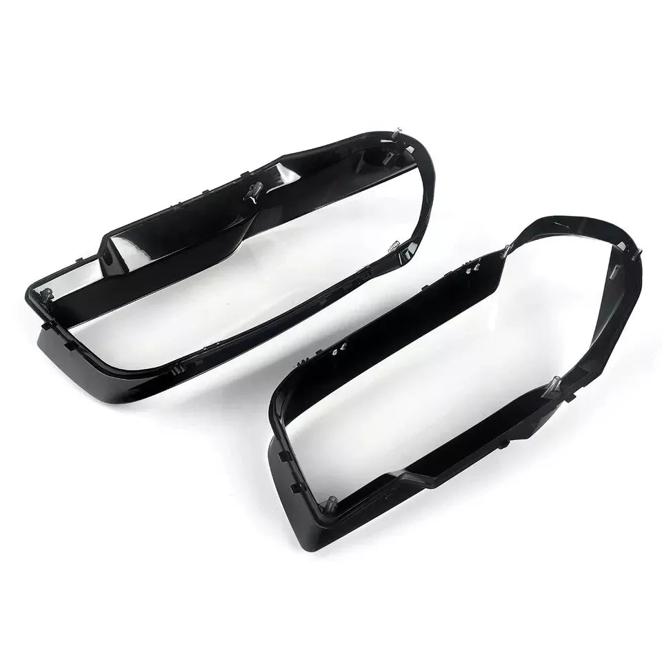 PAIR FRONT HEADLIGHT LENS REPLACEMENT COVER LEFT RIGHT FOR BMW X3 E83 2004-2010